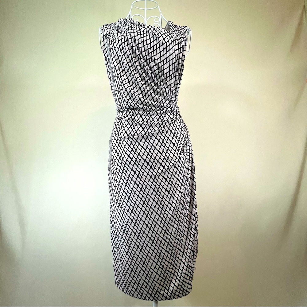 Asymetrical Neckline jersey knit dress
